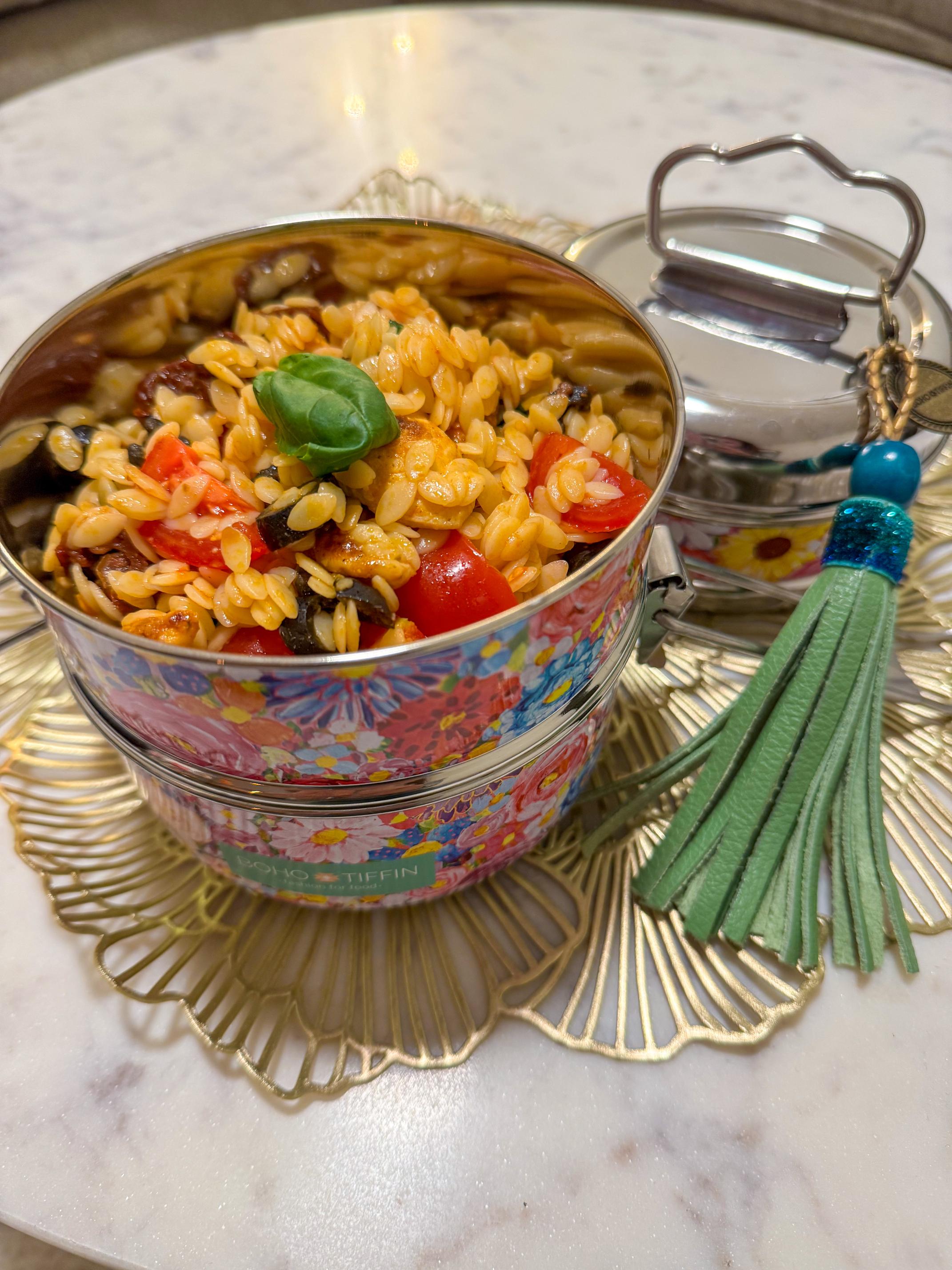 Italiaanse orzo salade voor in je Boho-Tiffin